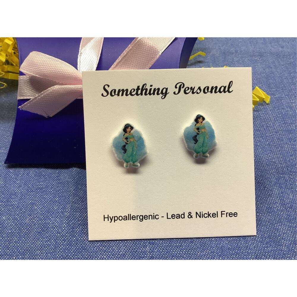 Jasmine - Disney Princess Inspired Stud Earrings - Chibi Cute